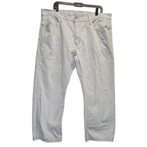 Levis 514 Jeans Pants Mens 40x30 Actual 40x27 Gray Straight Denim Black Tag